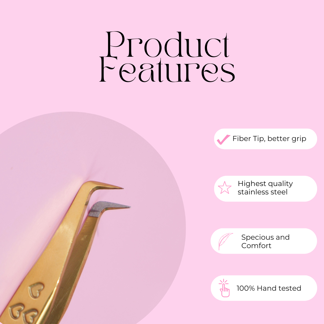 Boot 90 Degree Volume Tweezer- Fiber Tip